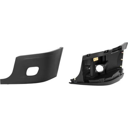 KUAFU LH Front Bumper End Cap+Reinforcement Compatible with 08-17 Cascadia