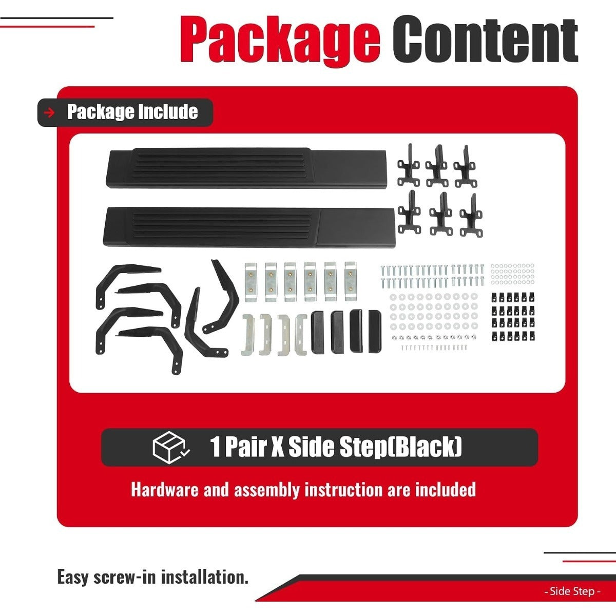 Step Compatible with 99-16 F-250/F-350/F-450 Super Duty Regular Cab