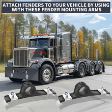 KUAFU Fender Brackets Assembly Replacement for 8591005, for Dump Trucks, | Garbage Trucks, Work Trucks, Utility Trucks for Use with 8590195, 8590245 Poly Fender Hanger Bracket 2 Pcs