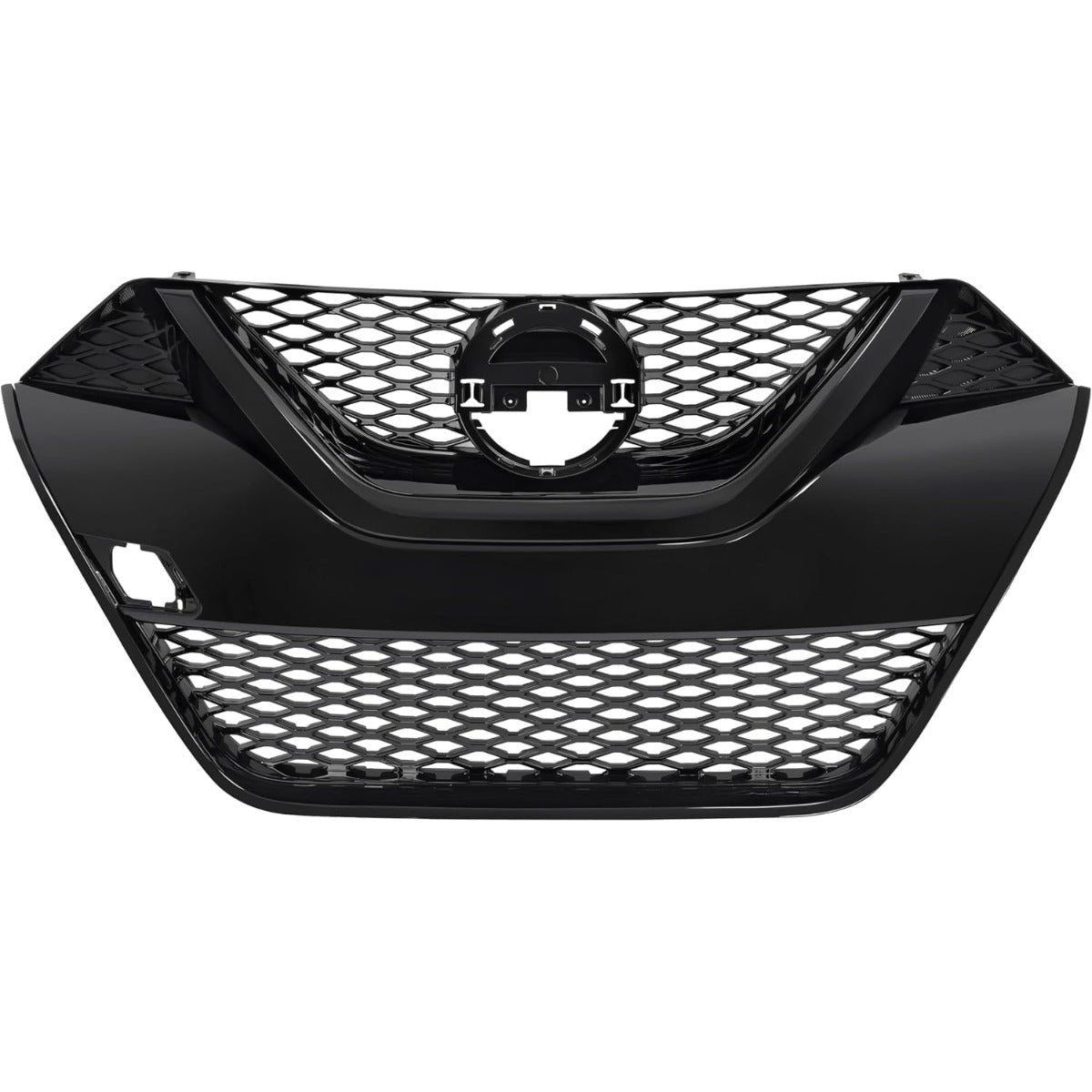 HECASA Front Bumper Grille Compatible with 2016-2018 Nissan Maxima 623109DE0A Grill Plastic (ABS) Painted Black Replacement for NI1200284