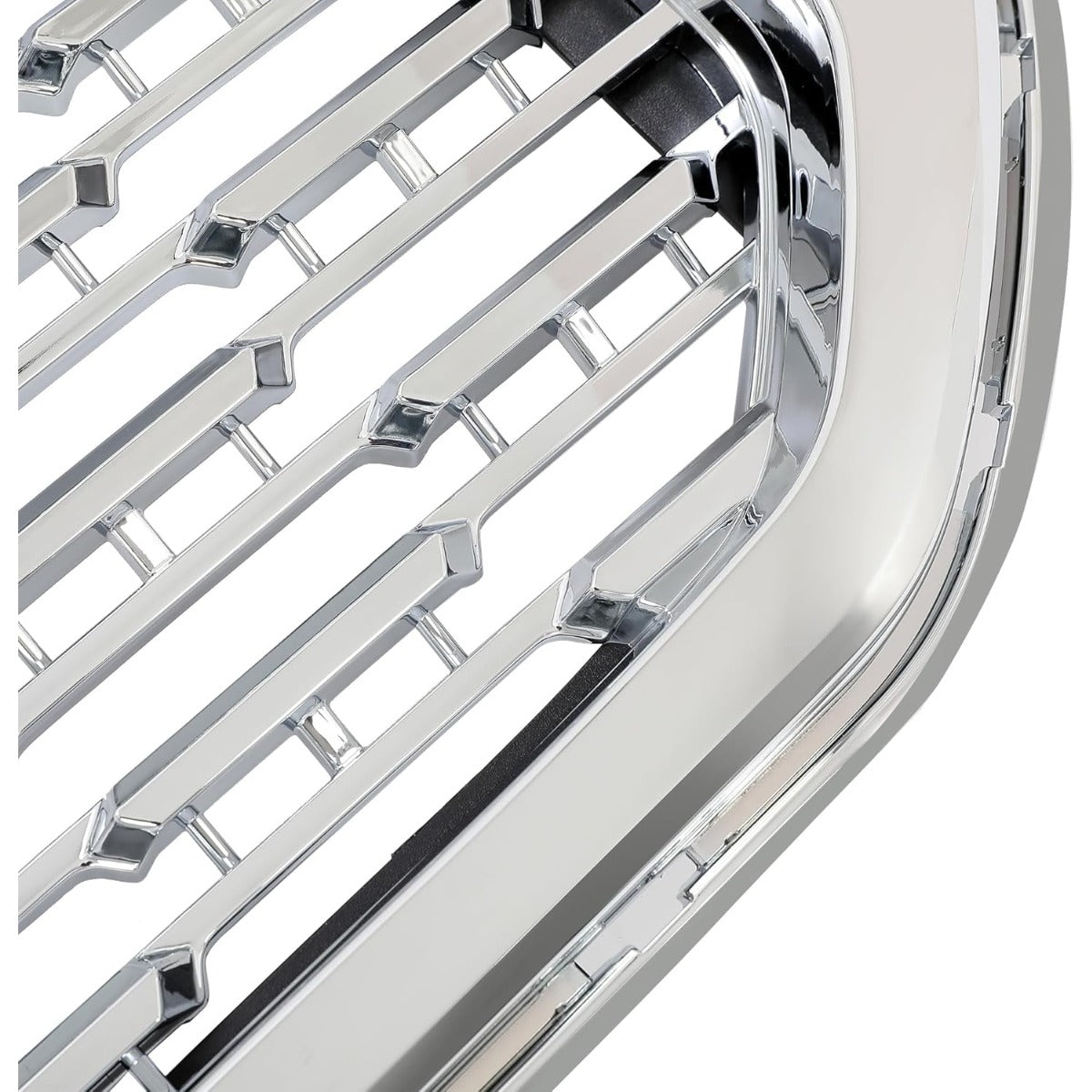 Front Grille Compatible with 2015-2020 GMC Yukon/Yukon XL Bumper Guard Grill Assembly ABS Plastic Chrome Silvery Replacement for GM1200702