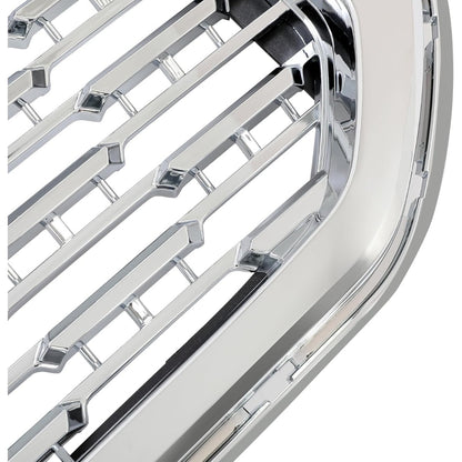 Front Grille Compatible with 2015-2020 GMC Yukon/Yukon XL Bumper Guard Grill Assembly ABS Plastic Chrome Silvery Replacement for GM1200702