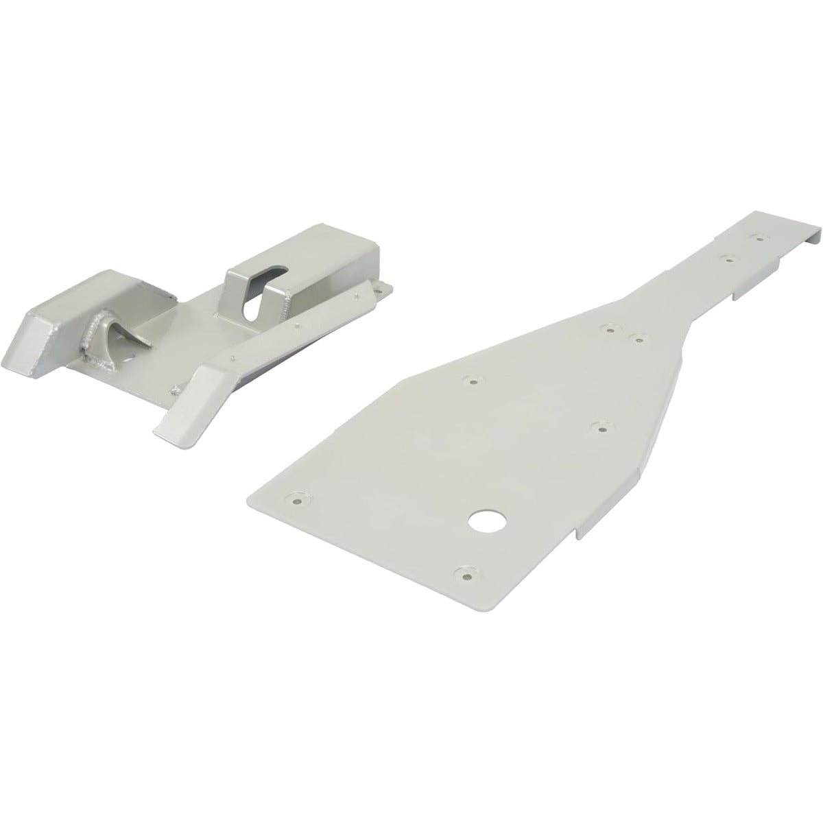 Full Chassis Skid Plate & Swing Arm Guard Compatible with 2001-2005 Yamaha Raptor 660/660R – Aluminum Underbody Protection, Silver Finish
