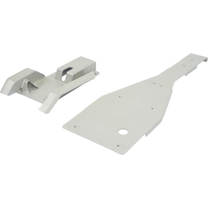 Full Chassis Skid Plate & Swing Arm Guard Compatible with 2001-2005 Yamaha Raptor 660/660R – Aluminum Underbody Protection, Silver Finish