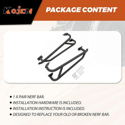 Nerf Bar Compatible with 2019+ Honda Talon 1000R 1000X Tree Kickers Rock Sliders Replace for NB-H-TAL-00