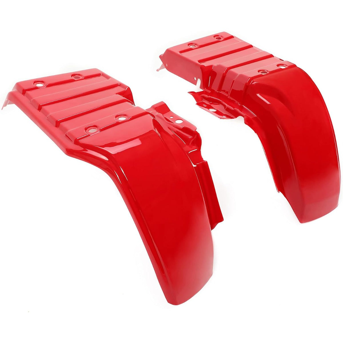 KUAFU Complete Fender Kit 6Pcs Compatible with 1985-1987 Honda Big Red 250 ATC250ES Protection Guard Red Plastic
