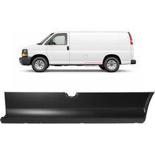ALMULOO LH Lower Quarter Panel Patch Compatible with 1996-Up Chevrolet Express Van Electrophoresis Primed Black Driver Left Side rocker panels