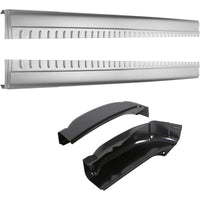 Load image into Gallery viewer, Rocker Panels and Cab Corners Compatible with 1999-2007 Chevy Silverado GMC Sierra 4 Door Extended Cab Trucks Lower Slip-On Metal 2 Packages LYAM-299-1+LYAM-299-2
