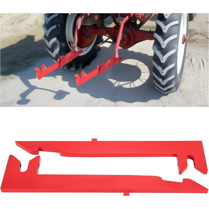 Fasthitch to 3 Point Quick Attach Prongs Category 2 Compatible with International Tractor 300 330 340 350 400 450 460 504 560 660 2504 3 Point Fasthitch Steel Red