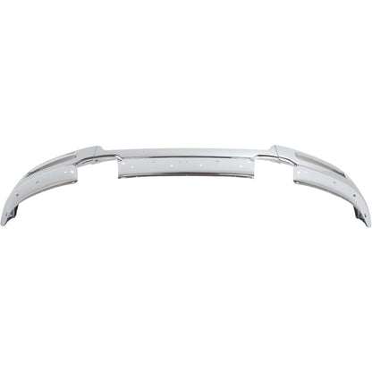 ALMULOO Front Bumper Face Bar Compatible with 2004 2005 Ford F-150 W/O Fog Light Holes Replace For 4L3Z17757AA FO1002388 Modular Design-3Pcs Steel Chrome Silvery
