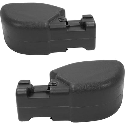 KUAFU Front & Pair Bumper End Cap Compatible with 1997-2006 Jeep Wrangler, 65th Anniversary Edition Bumper Corner Protection Replacement for 55155757AB, CH1004128, 55155756AB, CH1005128