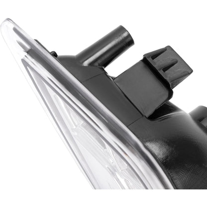 HECASA Pair LED Side Marker Lights Compatible with 2008-2011 Mercedes-Benz C300 C350 C63 AMG 4 Door Sedan Models Side Marker Lamps Replacement for MB2554100 MB2555100 LH&RH Clear Lens Chrome Housing
