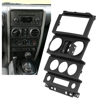 Dashboard Radio Panel Compatible with 2007-2010 Jeep Wrangler