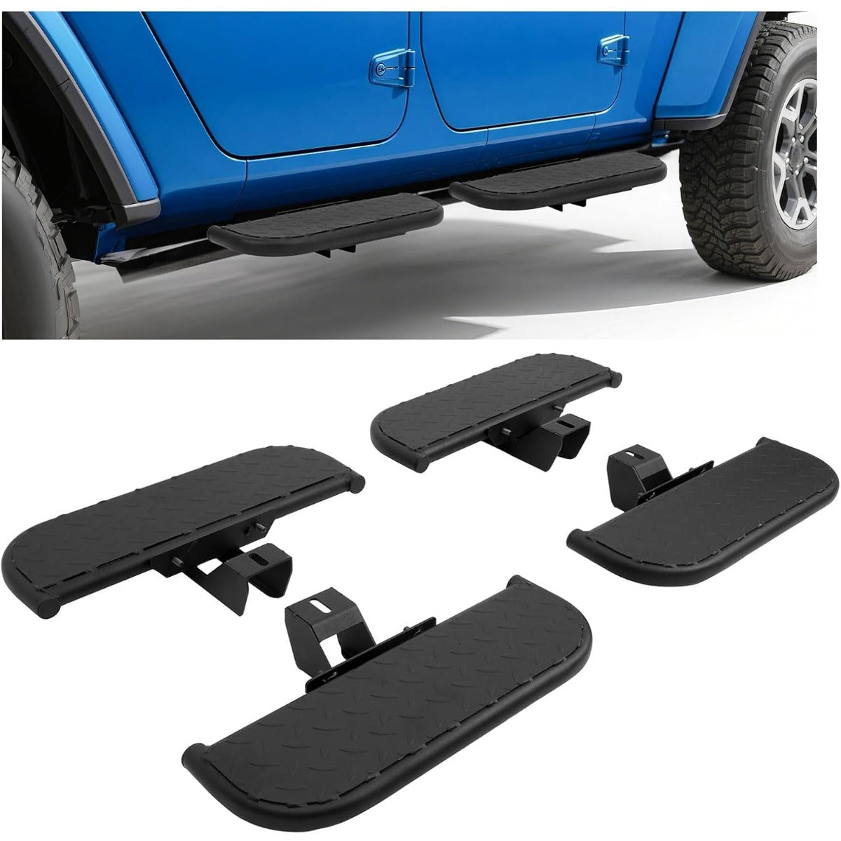 Steps Compatible with 2020-2023 Jeep Gladiator JT Wrangler 4 Door