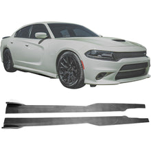 Side Skirts Compatible with 2015-2023 Dodge Charger SRT Daytona Scat Pack R/T 392 GT Rocker Panels Guard Extension Body Kit Replacement ABS Carbon Fiber Style Pair