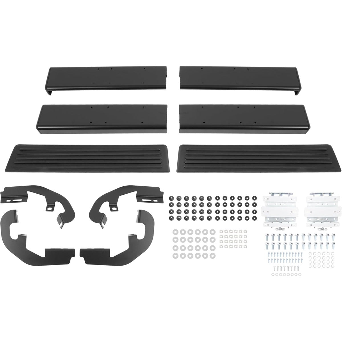 Running Board Side Step Compatible with 2019-2025 Chevrolet Chevy Silverado & GMC Sierra 1500 2500 HD 3500 HD Regular Cab 6" Step Bars 450LBS Black