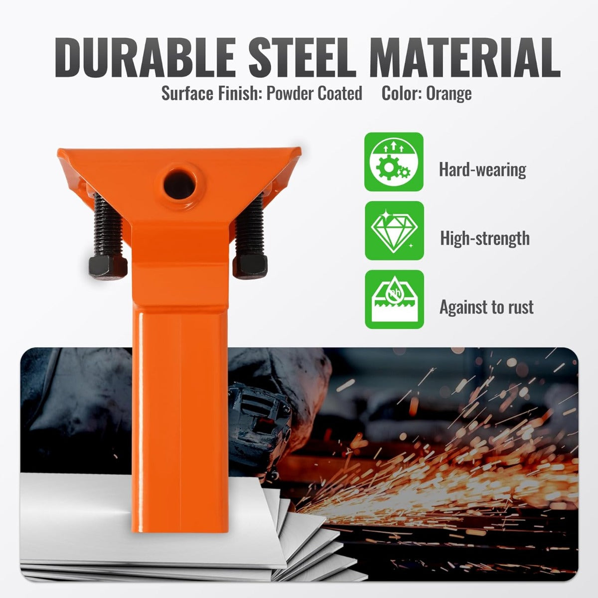 Sleeve Hitch Adapter Fit for 2 Inches Receiver Compatible with 3-Point Hitch Sub-Compact Tractor Steel Lawn Garden Farm Tractor Hitch Adapter Orange