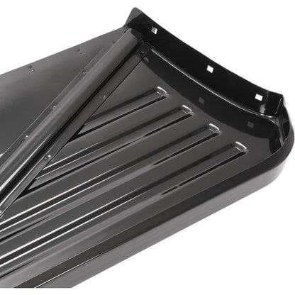 Running Board Pair Compatible with 1953-1956 Ford F100 2-Door Pickup Truck Short Bed Step Board Powder Coated Black Steel Left+Right