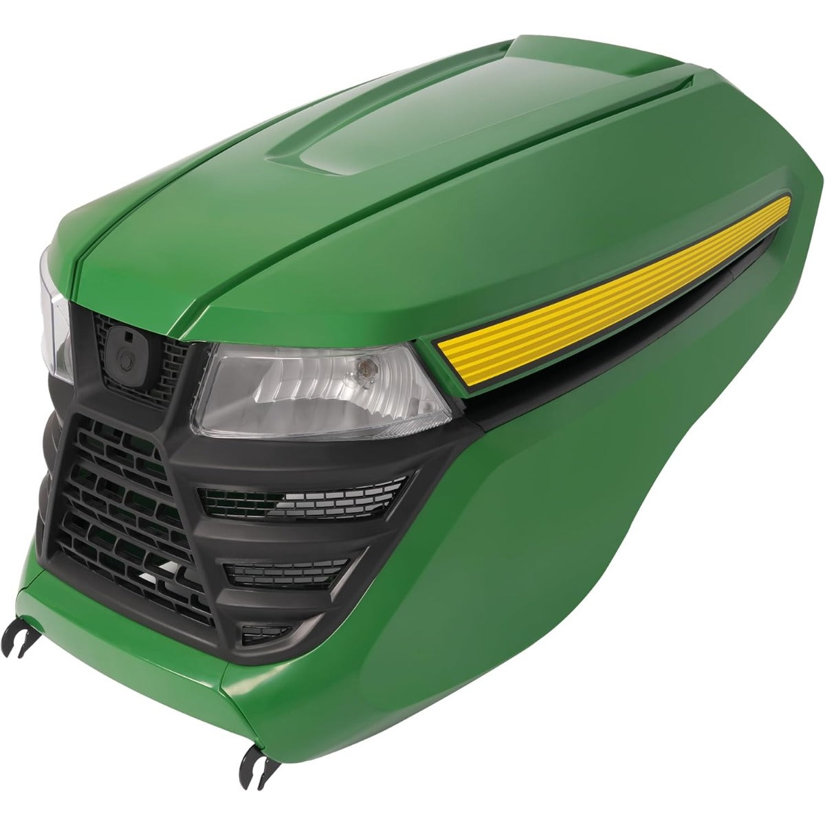 HECASA Complete Hood Kit Hood Side Panel Upper Hood Front Grille w/Headlight Compatible with John Deere X300 X304 X310 X320 X350 X370 X384 X394 Replacement for AUC13489 AUC13490 M168883 M168888
