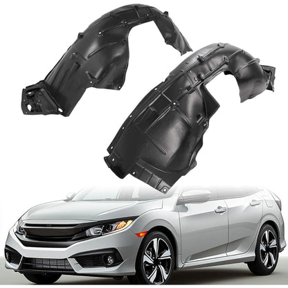 Front Fender Liner Panel for 2016-2019 Honda Civic Replacement for  Inner Wheel Liner Splash Shield Guard Driver + Passenger Side