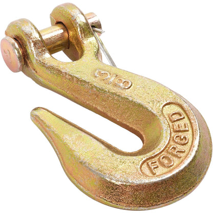 ALMULOO 10PCS 3/8'' Universal Heavy Duty Chain Hooks Grade 70(G70) Clevis Grab Hooks for Rigging, Fishing Boat, Truck, Trailer and Crane 26,000 LBS Galvanized