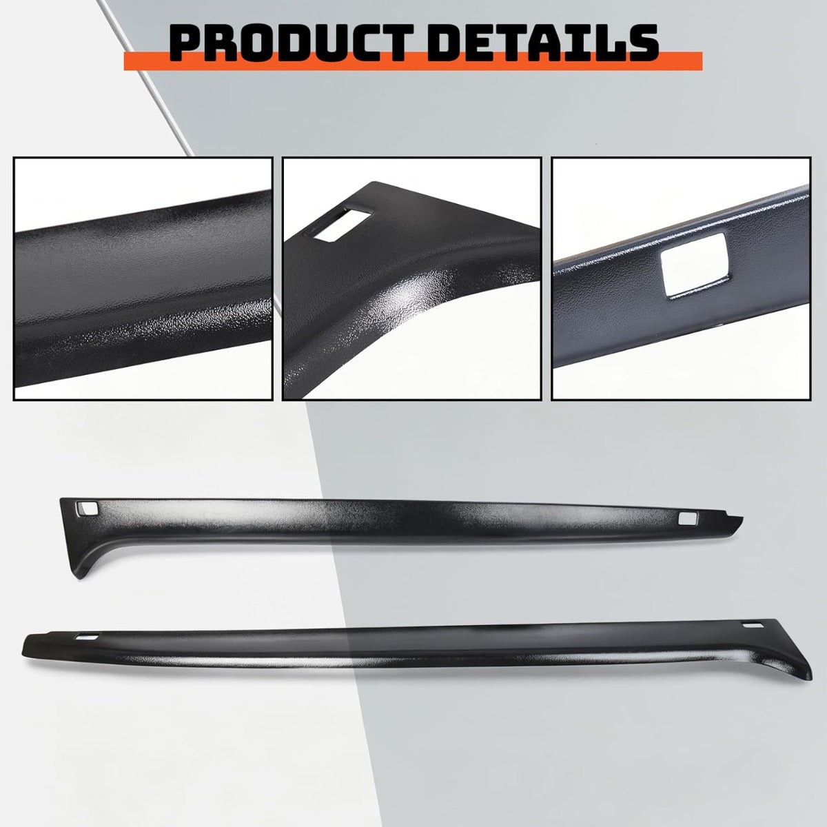Bed Rail Caps Stepside Compatible with 1999-2005 Chevy Chevrolet Silverado 1500 GMC Sierra 1500 Replacement for 15932239 15932238 Left and Right Side