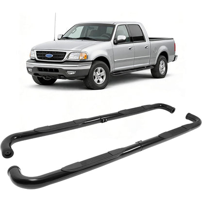 ALMULOO Steps Compatible with 2001-2003 Ford F-150 Super Crew Cab