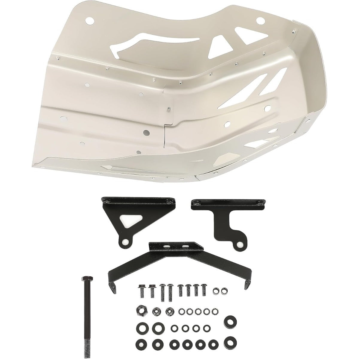 Skid Plate Compatible with 2011-2022 Suzuki DL 650 V-Strom Replacement for RP3101 Aluminum Oxidation Silvery