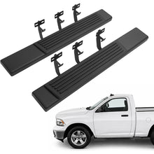 Side Steps Compatible with 2009-2026 Dodge Ram 1500 2500 3500 Classic Regular Cab Running Boards Step Bars Steel+Plastic Powder Coated+Textured Black