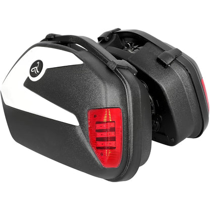 Hard Saddle Bag Trunk With Lights Locks   for  Can-am Spyder ROADSTER RS ST Honda Street 28L