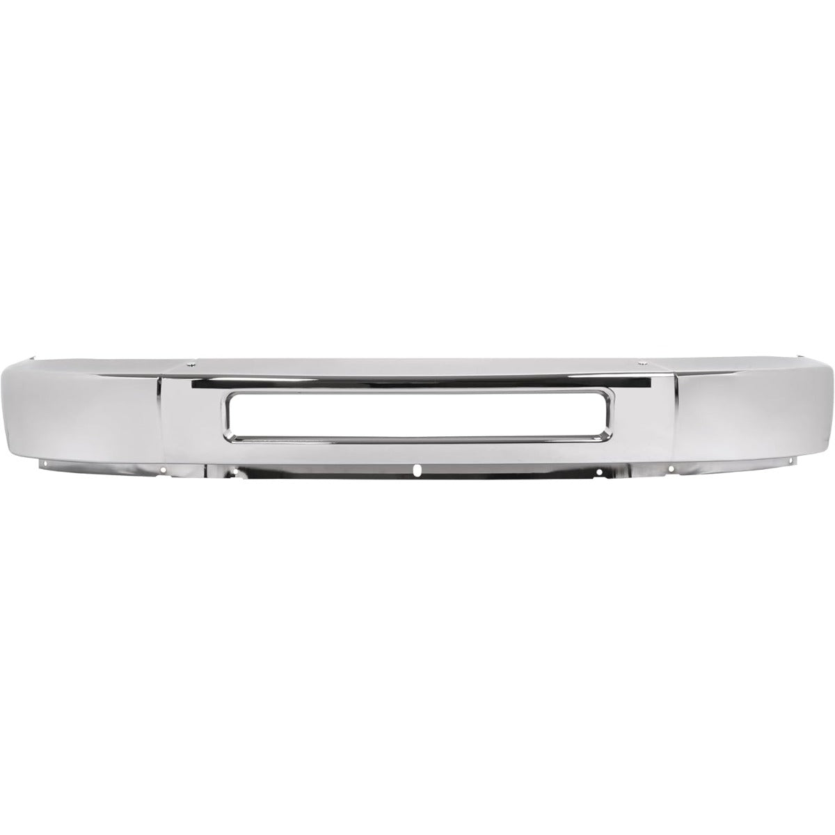 ALMULOO Steel Front Bumper Face Bar Compatible with 2008-2014 Ford E-150/E-250 and 2008-2019 Ford E-350 Super Duty/E-450 Super Duty Replace 8C2Z17757B FO1002410 Chrome Silvery split design in 3pcs