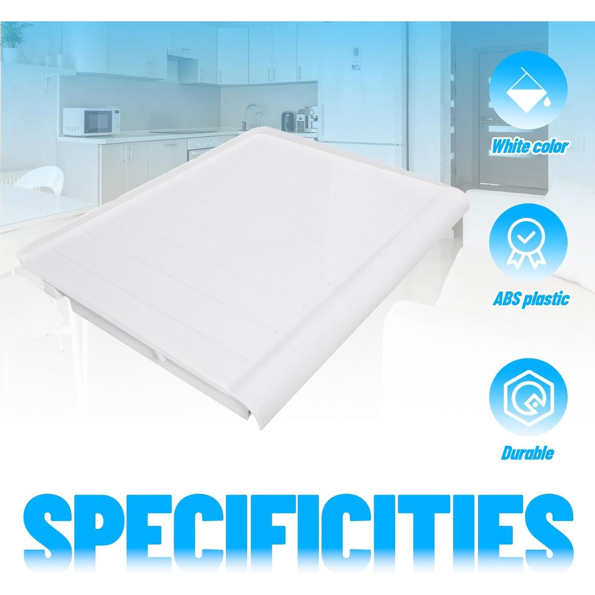 HECASA WR32X10398 Crisper Pan Cover Compatible with GE Hotpoint Refrigerator that are 14cf 15cf 17cf Vegetable Drawer Crisper Cover Replacement for WR32X1094 PS890565 AP3426095