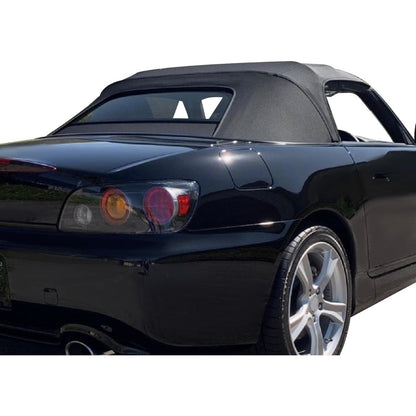 Convertible Soft Top Roof for 2002-2009 Honda S2000 - Black Sailcloth Vinyl Top & Clear Heated Glass Window