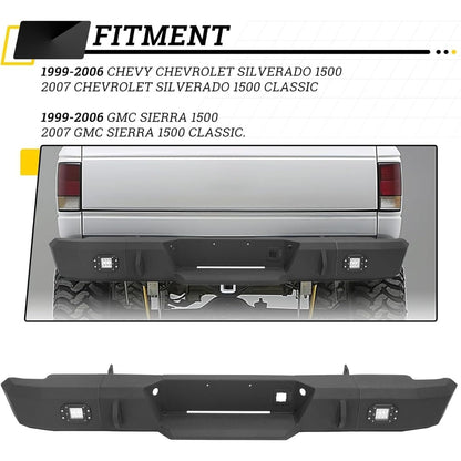 KUAFU Bumper Compatible with 1999-2007 Silverado
