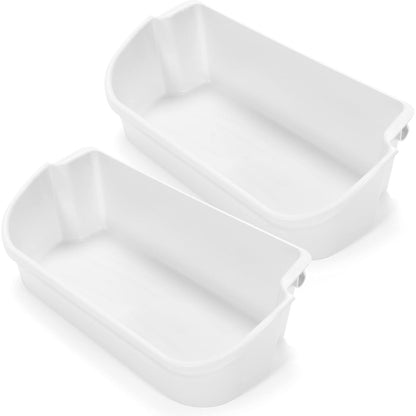 Kojem 240356401 Refrigerator Door Bin Shelf 2Pcs Compatible with Frigidaire Kenmore Refrigerator FFSS2614QS4A FFHS2611PFEA FFSS2614QE6A FFHS2622MSYA FFHS2611LBRA AP2116036 Replacement - White