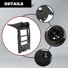 HECASA Dash Bezel Compatible with 2005-2007 Hummer H2 Replacement for D04478029KE Carbon Fiber Color | Centrer Control Dashboard Air Vent Trim Cover Panel