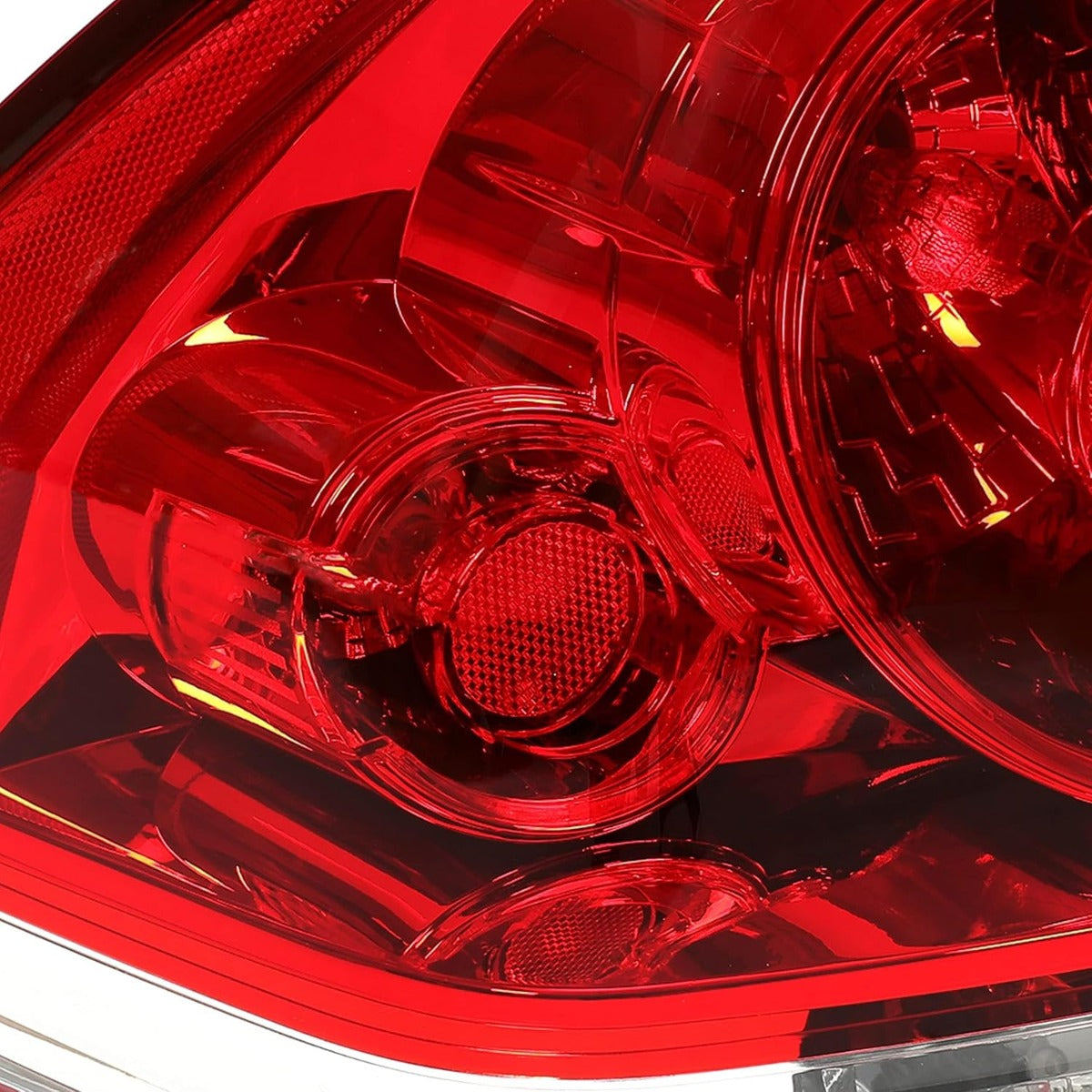 KUAFU Tail Light Left w/Bulb Compatible with 2006-2013 Chevrolet Impala 2014-2016 Chevrolet Impala Limited Tail Lamp Replacement for 25971597 GM2800193 Plastic Red Lens