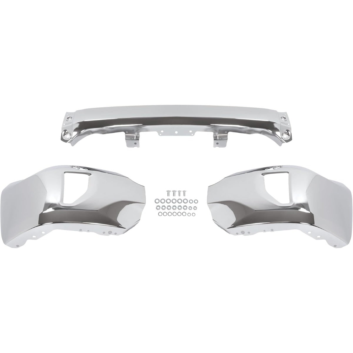 KUAFU Bumper Face Bar Compatible with 2016-2018 Silverado