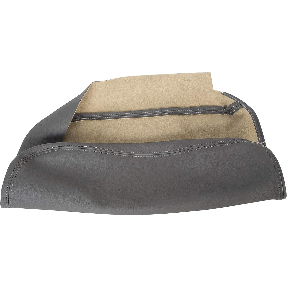 Gray Armrest Center Console Cover Skin Compatible with 2002-2008 Dodge Ram 1500 2500 3500 Synthetic Leather
