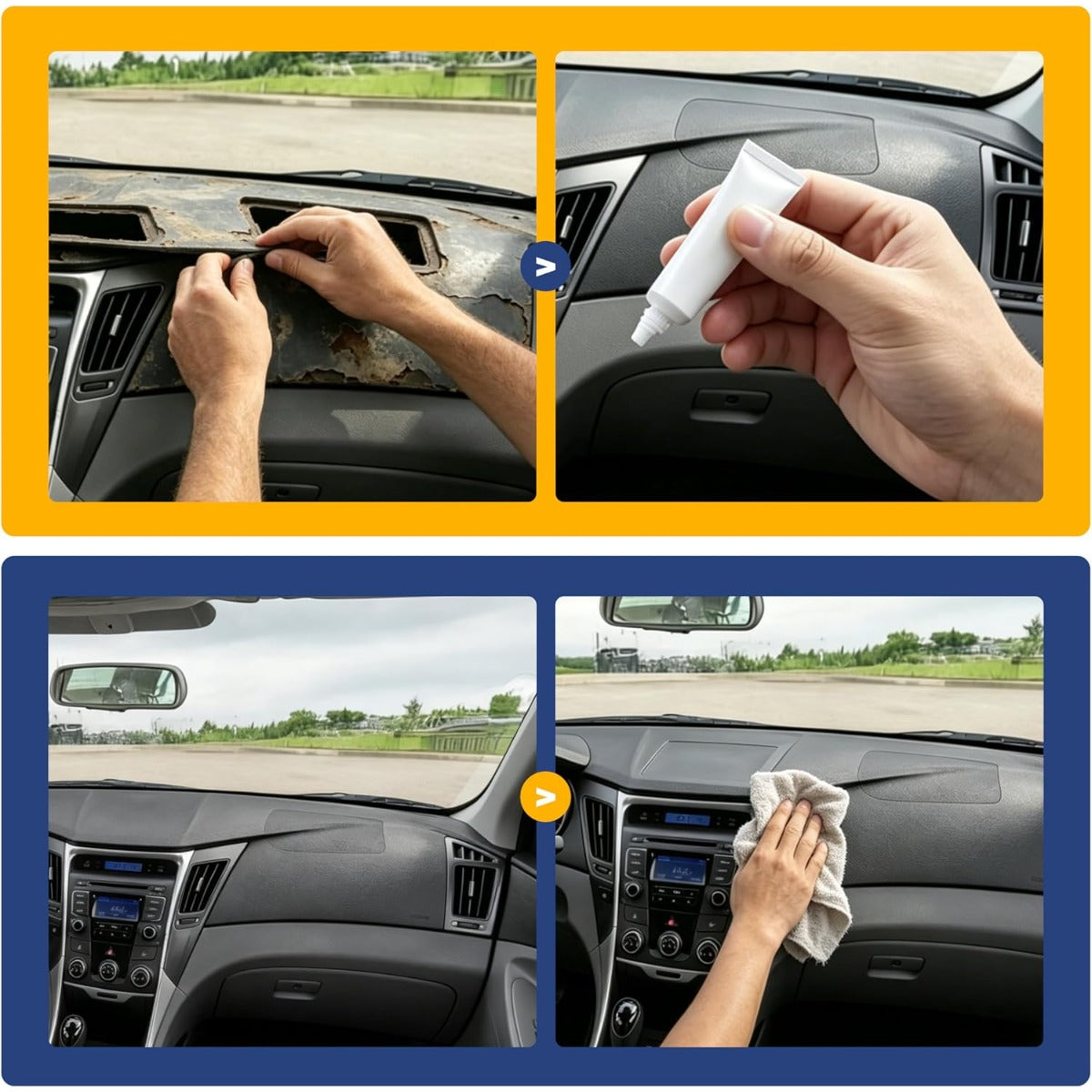 Dashboard Cover Compatible with 2011-2014 Hyundai Sonata Plastic(ABS+PVC) Painted+Textured Matte Black
