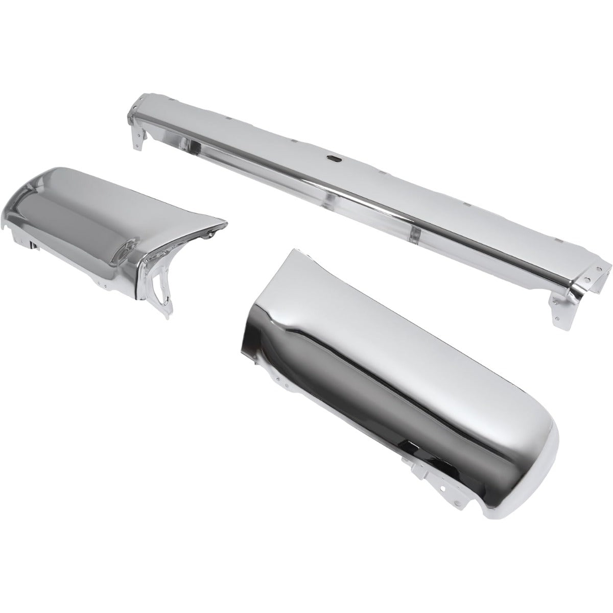 KUAFU Bumper Face Bar&End Caps Pair Compatible with 1990-1995 4Runner