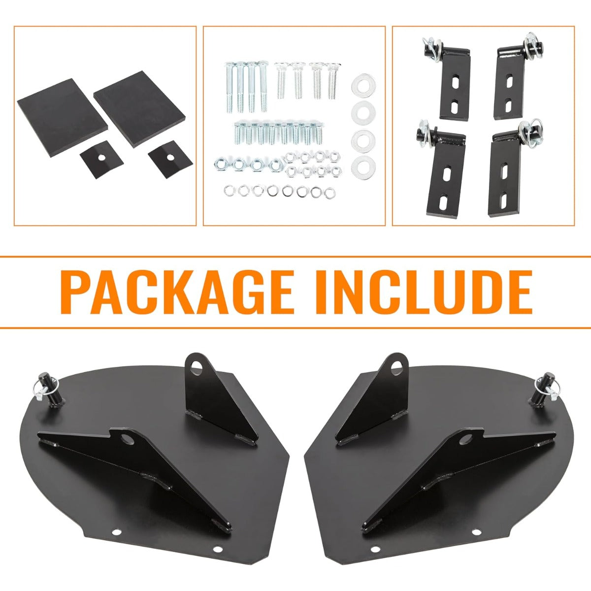 ECOTRIC Snow Plow Pro-Wing Blade Extenders Compatible with Western Boss