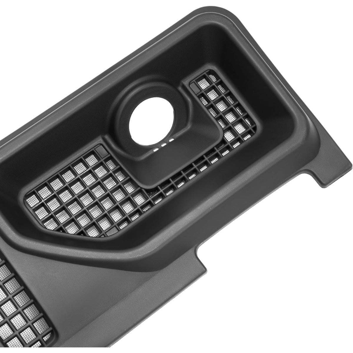 HECASA Front Windshield Wiper Cowl Panel Cover Compatible with 2018-2024 Jeep Wrangler 2020-2024 Jeep Gladiator Replacement for 68307260AC Window Wiper Cowl Panel Cover Vent Grille Plastic Black
