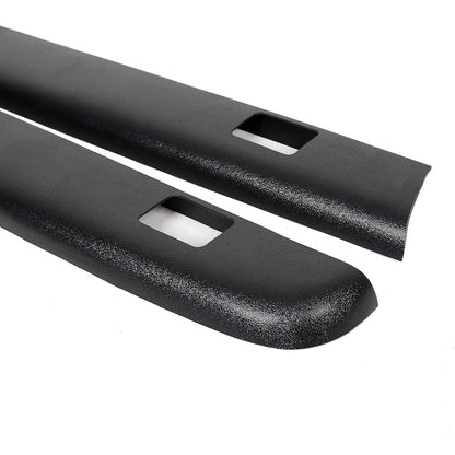 Truck Bed Rail Caps Cover Compatible with 2007-2014 Chevrolet Chevy Silverado 1500 Replacement for 72-41114 with Stake Holes Crew Cab Extended Cab 5.8ft Bed (Pair)