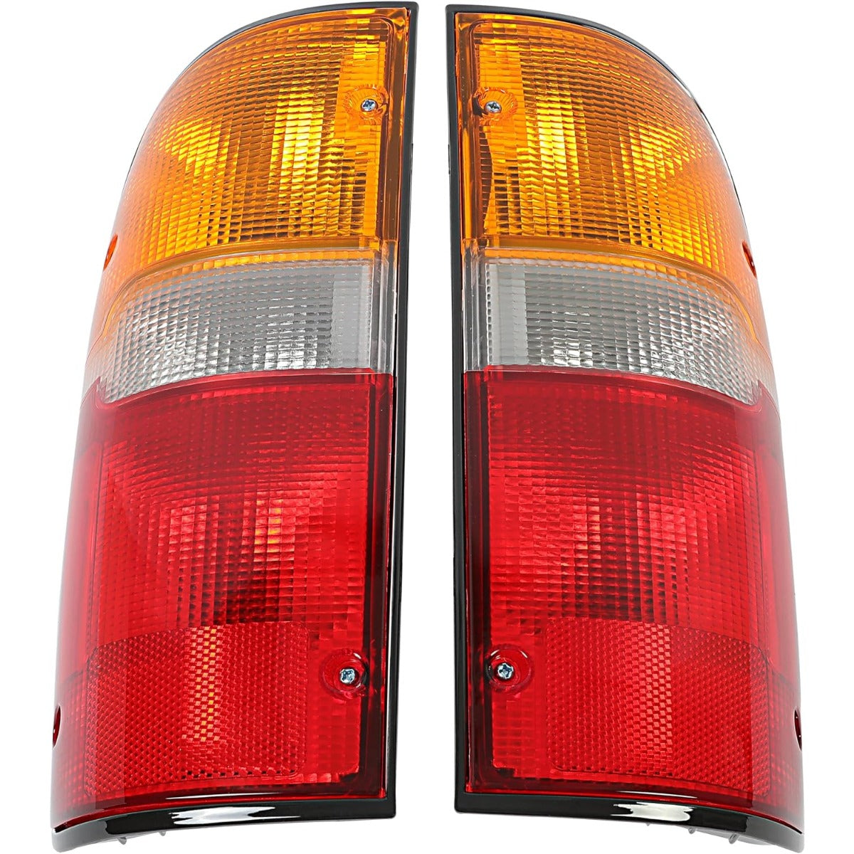 ECOTRIC Tail Light Brake Lamp Driver Left & Passenger Right Taillight W/Bulb Compatible with 1995-2000 Toyota Tacoma Halogen Rear Tailight Replacement for TO2800116 TO2801116 8156004030 8155004030