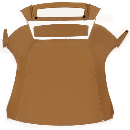 Convertible Soft Top for 1994-2004 Ford Mustang, Soft Roof Replacement with Clear Plastic Window, Premium Grade Brown Sailcloth Vinyl