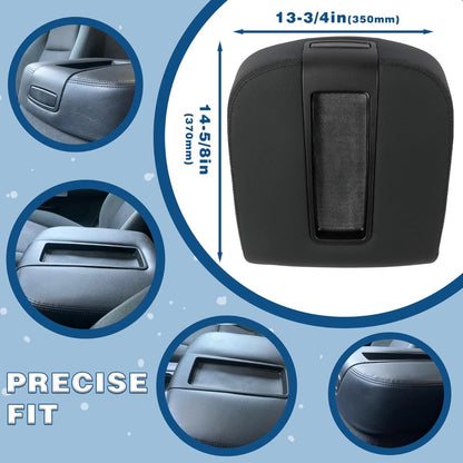 Center Console Armrest Lid Compatible with 2007-2014 Chevy Avalanche Silverado Suburban Tahoe Yukon Sierra Black W/Latch Replacement for 15217111, 15941534, 19328718