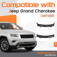 Windshield Wiper Cowl Panel Compatible with 2011-2015 Jeep Grand Cherokee, Air Inlet Window Cover Cowl Top Panel 55079197AH CH1271101 Black Plastic PP