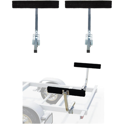 ECOTRIC Boat Trailer Guide 2 Foot Bunk Board Guide-On Rails Galvanized