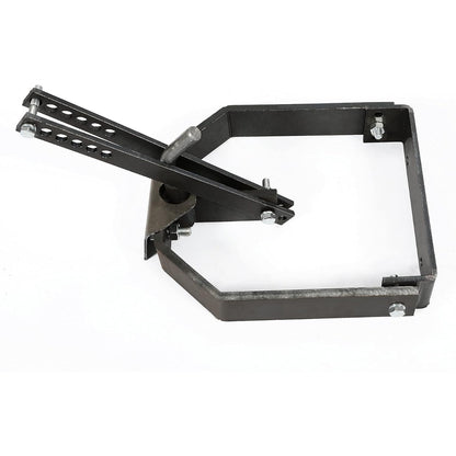 Rear Sleeve Hitch Adapter Compatible with Cub Cadet 3-Point Hitch Bare Metal Color